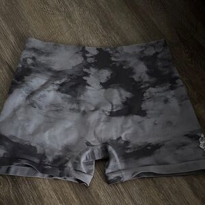 Darc Sport Gray Tie-Dye Shorts